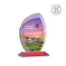 Wichita Full Color Red Flame Crystal Award