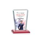 Chatham Full Color Red Rectangle Crystal Award