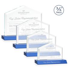 Employee Gifts - Micasa Blue Arch & Crescent Crystal Award