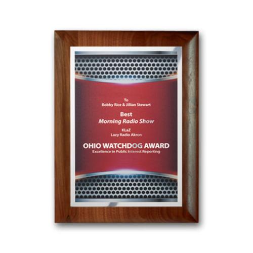 Corporate Awards - Award Plaques - SpectraPrint™ Plaque - Rolled Edge Silver