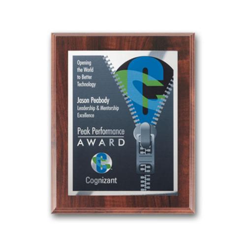 Corporate Awards - Award Plaques - SpectraPrint™ Plaque - Walnut Silver