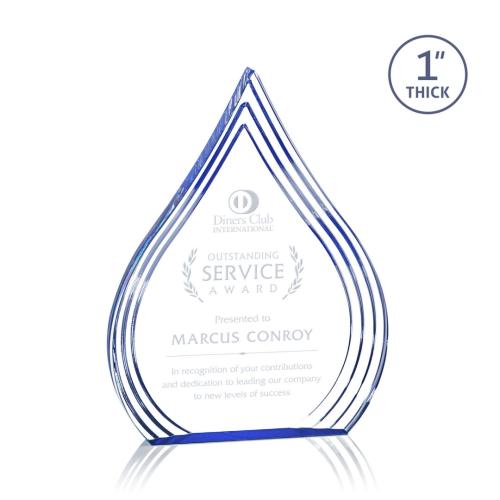 Corporate Awards - Dover Blue Acrylic Award