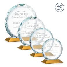 Employee Gifts - Centura Amber Circle Crystal Award