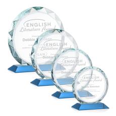 Employee Gifts - Centura Sky Blue Circle Crystal Award