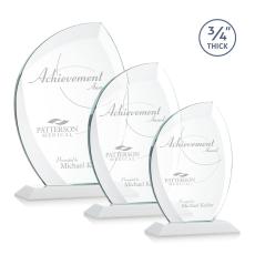 Employee Gifts - Wichita White Flame Crystal Award