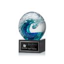 Surfside Spheres on Square Marble Glass Award