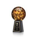 Avery Spheres on Tall Marble Glass Award