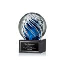 Genista Spheres on Square Marble Base Glass Award