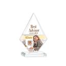 Rideau Full Color Clear Diamond Crystal Award