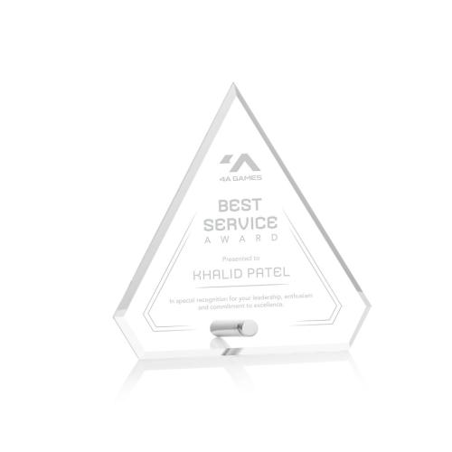 Corporate Awards - Polaris Silver Diamond Acrylic Award
