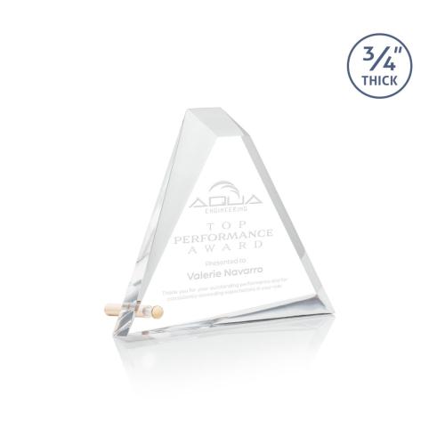Corporate Awards - Glenrock Gold Pyramid Acrylic Award
