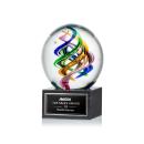 Galileo Spheres on Square Marble Base Glass Award