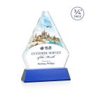 Fyreside Full Color Blue on Newhaven Diamond Crystal Award