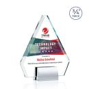 Roxborough Full Color Chrome Diamond Crystal Award