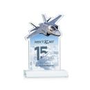 Top Gun Full Color Clear Abstract / Misc Crystal Award