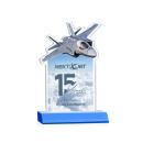Top Gun Full Color Sky Blue Abstract / Misc Crystal Award