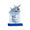 Top Gun Full Color Blue Abstract / Misc Crystal Award