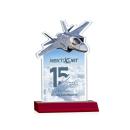Top Gun Full Color Red Abstract / Misc Crystal Award