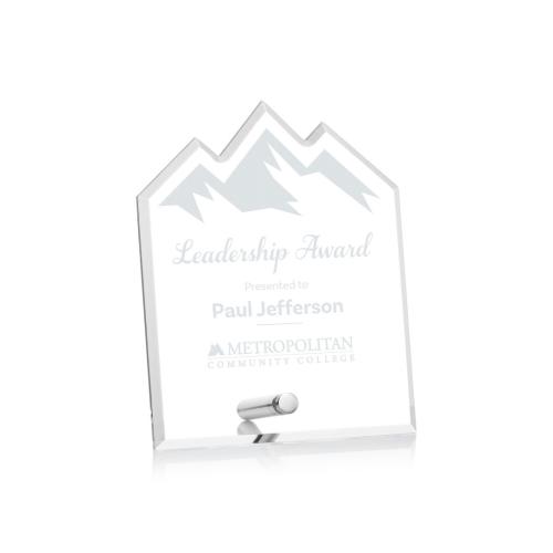 Corporate Awards - Polaris Summit Silver Peak Acrylic Award