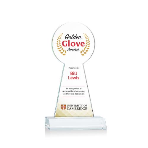 Corporate Awards - Laidlaw Full Color Clear Obelisk Crystal Award
