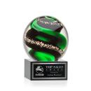 Zodiac Black on Hancock Base Spheres Glass Award