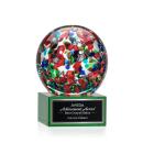 Fantasia Green on Hancock Base Spheres Glass Award