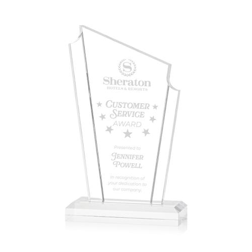 Corporate Awards - Dunstable Clear Peak Acrylic Award