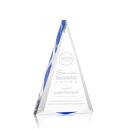Shrewsbury Blue Pyramid Acrylic Award