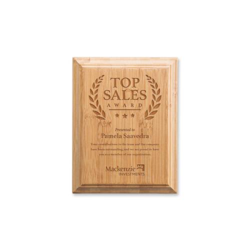 Corporate Awards - Award Plaques - Bamboo Engraved Plaque