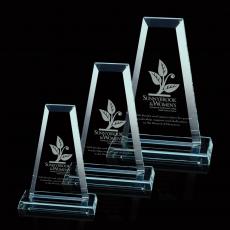 Employee Gifts - Regency Tower Jade Obelisk Glass Award