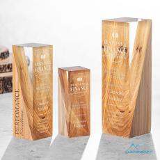 Employee Gifts - Cascades Obelisk Wood Award