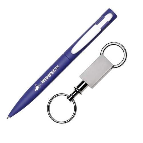 Corporate Recognition Gifts - Executive Gifts - Harmony Pen/Keyring Gift Set