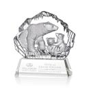 Ottavia Polar Bears Animals Crystal Award