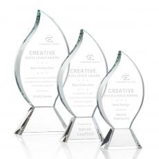 Employee Gifts - Norina Clear Flame Crystal Award
