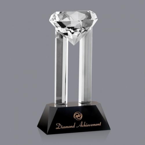 Corporate Awards - Crystal Awards - Versailles Diamond Crystal Award