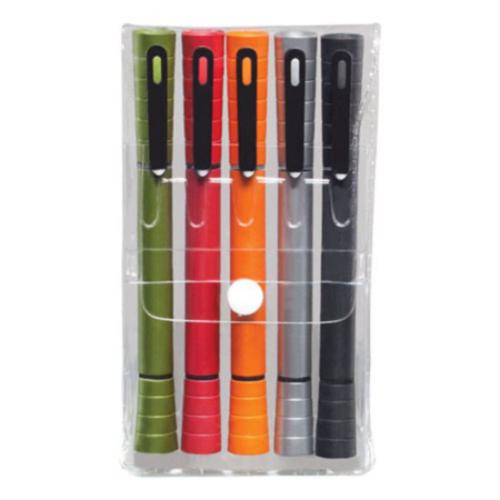 Corporate Recognition Gifts - Executive Gifts - Double Pen/Highlighter 5pc Gift Pack (Specify Colo