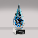 Cobalt Cascade Art Glass Award