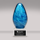 Sapphire Swirl Art Glass Award
