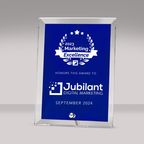 Corporate Awards - Award Plaques - Glass Plaques - Pin Glass Plaque Award