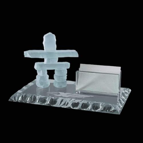 Corporate Recognition Gifts - Executive Gifts - Inukshuk Business Card Holder