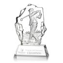 Nomad Male Golfer People Crystal Award