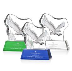 Ottavia Flying Eagle Animals Crystal Award - Crystal Awards