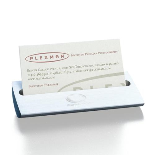 Corporate Recognition Gifts - Executive Gifts - Ashley Business Card Holder Aluminum