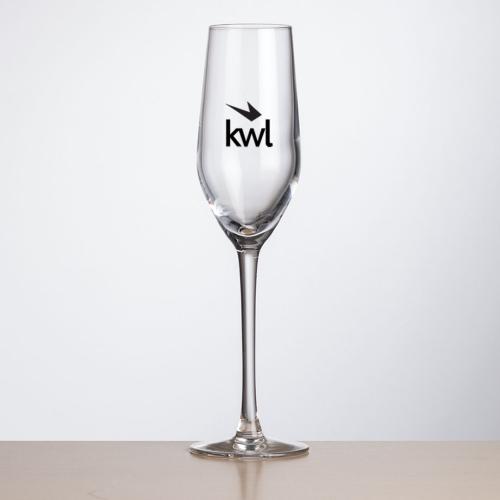 Corporate Gifts, Recognition Gifts and Desk Accessories - Etched Barware - Lethbridge Flute - Imprinted