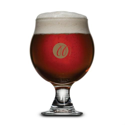 Corporate Recognition Gifts - Etched Barware - Belgian Beer Taster - Imprinted