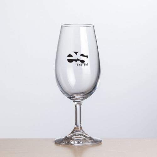 Corporate Recognition Gifts - Etched Barware - Woodbridge Wine Taster - Imprinted