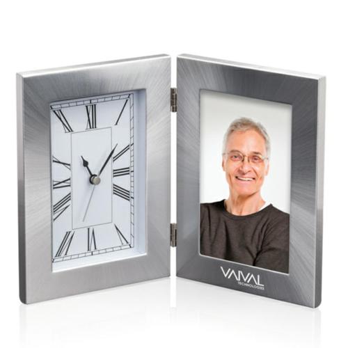 Corporate Recognition Gifts - Picture Frames - Melania Clock/Frame