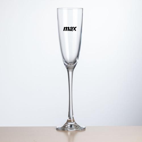 Corporate Gifts, Recognition Gifts and Desk Accessories - Etched Barware - Evenson Flute - Imprinted