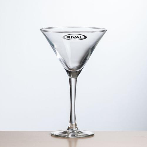 Corporate Recognition Gifts - Etched Barware - Connoisseur Martini - Imprinted