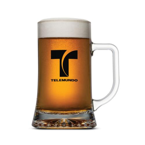 Corporate Recognition Gifts - Etched Barware - Hampshire Stein - Imprinted 